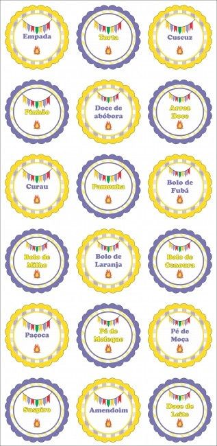 Plaquinhas de comida 