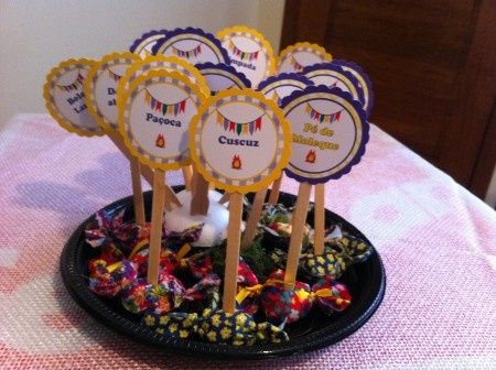 Plaquinhas de comidas