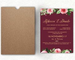 Cor Marsala: Inspirações de Convites - 7