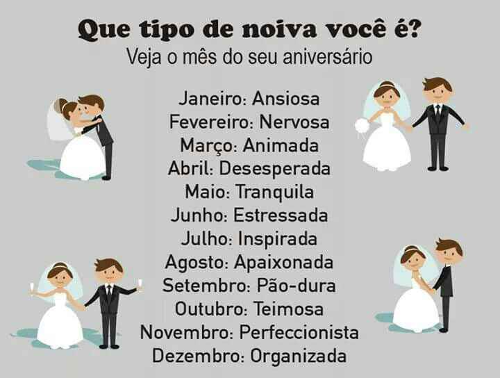 Que tipo de noiva você é??? eu sou a estressada... bora brincar - 1