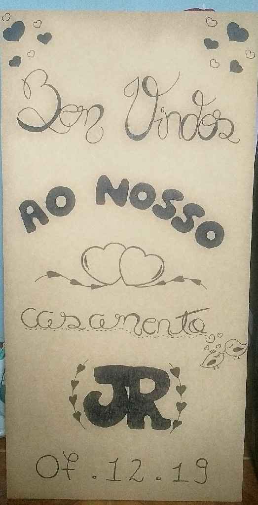 Plaquinha de boas vindas!! - 1