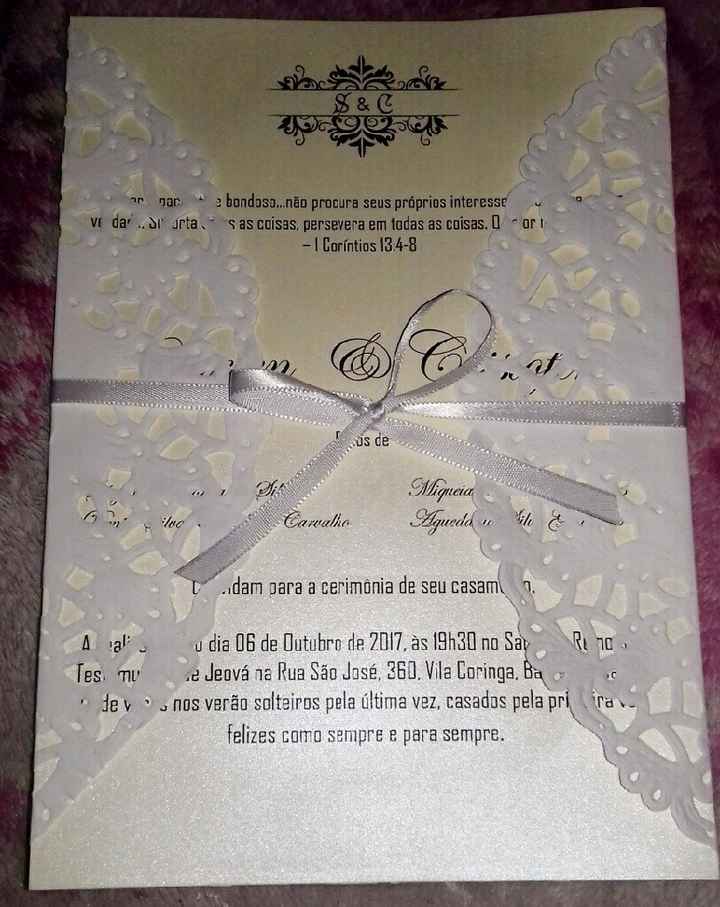 Meu convite de casamento - 1