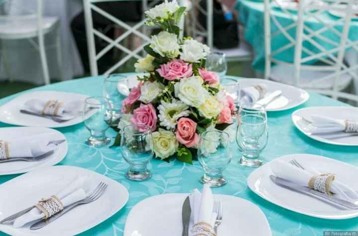 Decoração de casamento rosa claro e azul claro!! 😊😍 - 1