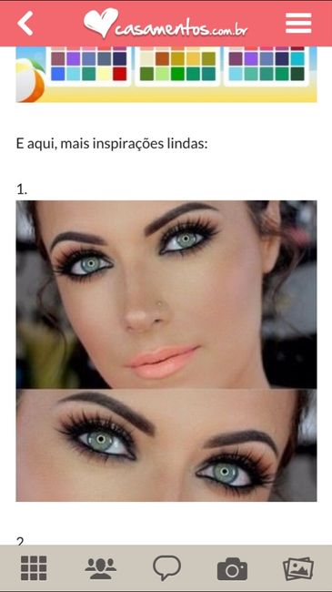Inspiração de makes para noivas de olhos claros - 1