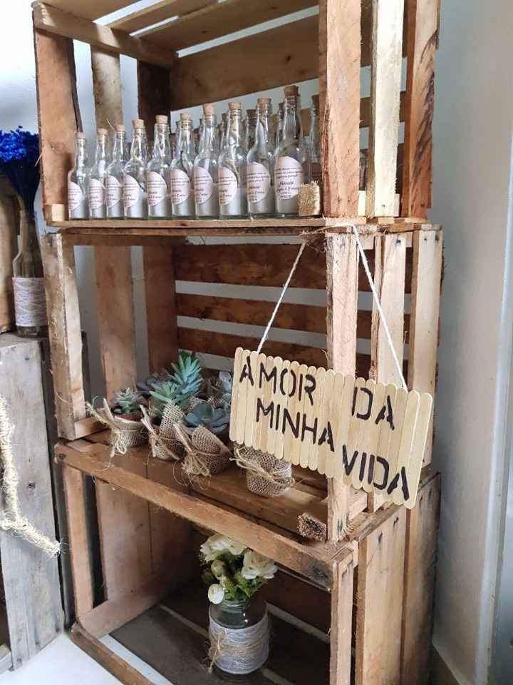 As lembrancinhas, que até hoje meus convidados tem...