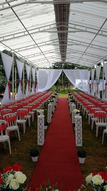 Tenda com decoração
