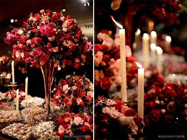 Decoração marsala