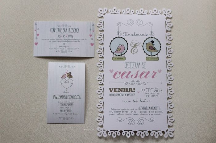 Convite casamento divertido