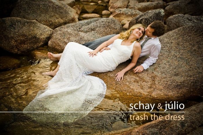 Inspirações trash the dress