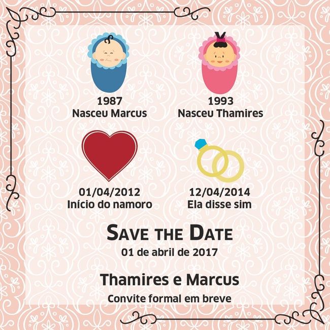O nosso Save the Date