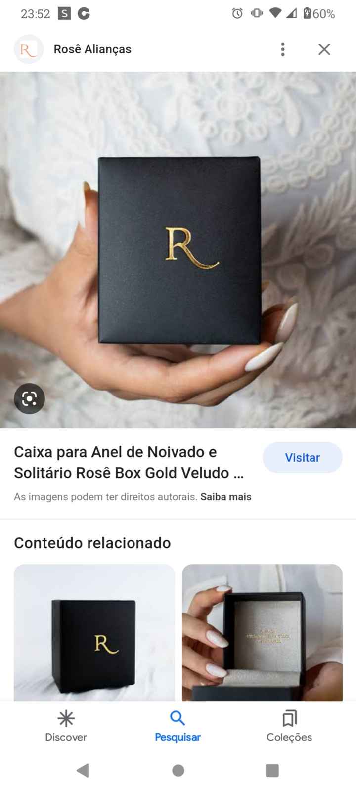 Achei a caixinha do meu anel de noivado - 1