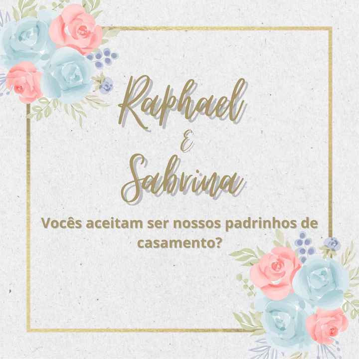 Convite dos padrinhos - 1