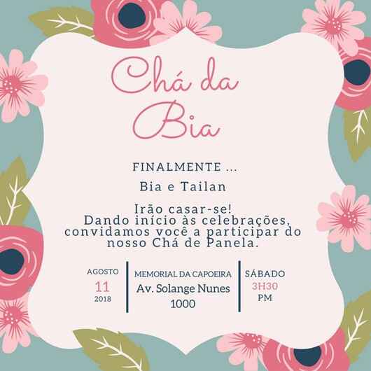 Meu Convite do Chá de Panela/cozinha ❤ - 1