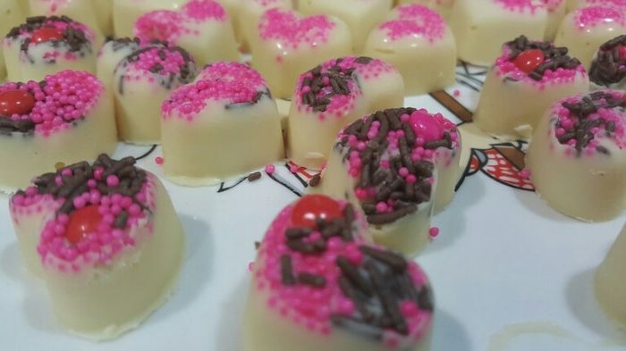 Corações de chocolate personalizados dia dos namorados - 9
