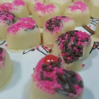 Corações de chocolate personalizados dia dos namorados - 9
