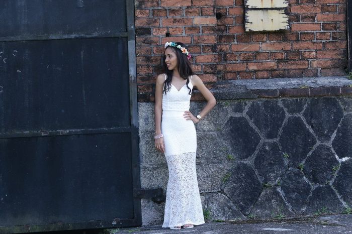 saia longa e top cropped Off White