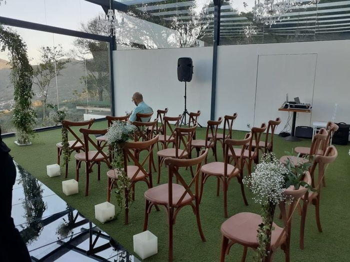 Decoração da cerimônia