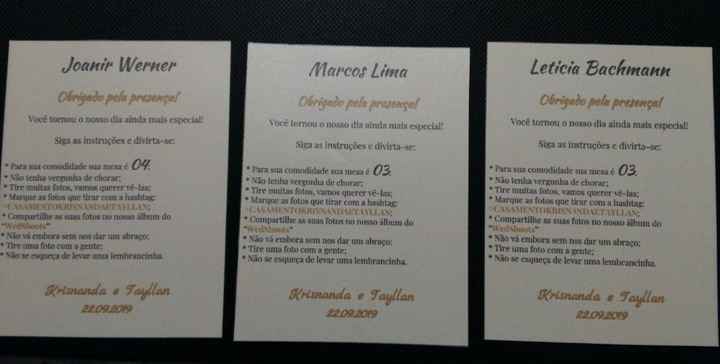 Informações para os convidados