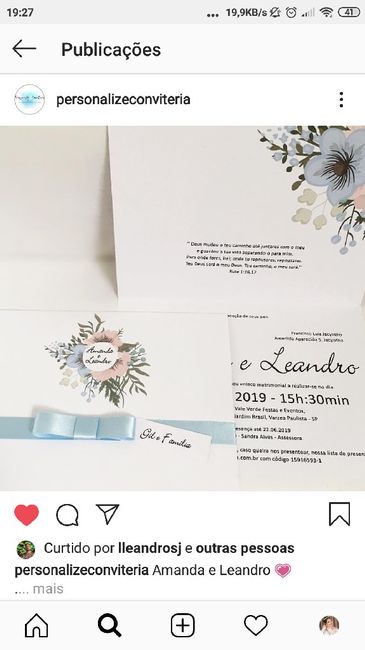 Convites de casamento - 1