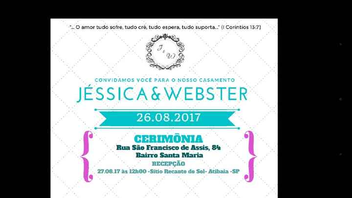 Convite de casamento - 1