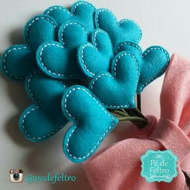 Buquê para jogar 💗feltro #vemverodiy - 1