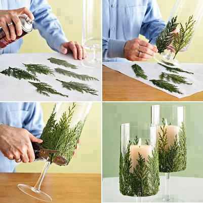 arranjo de mesa DIY