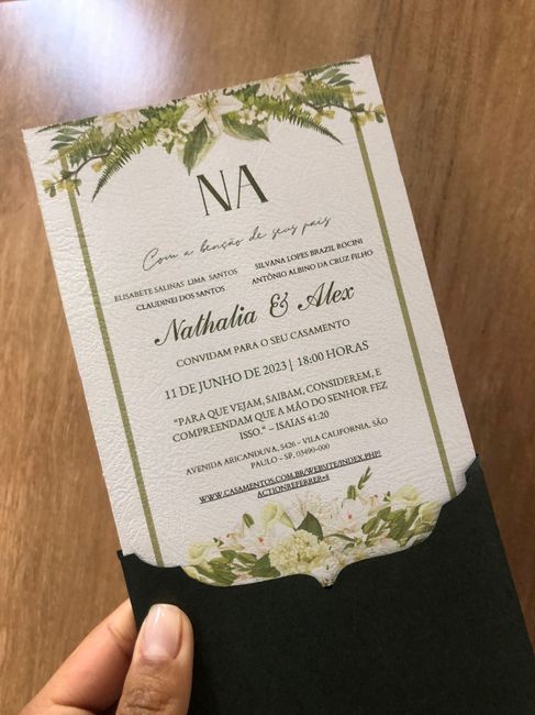 O convite de casamento: minimalista x rústico 2