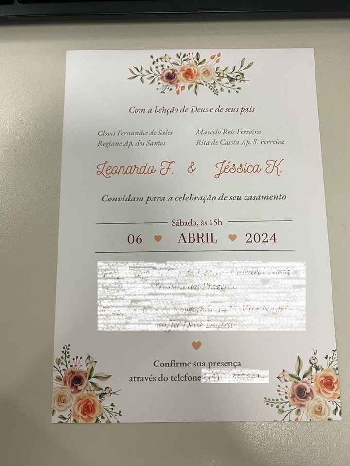 Meu convite de casamento - 3