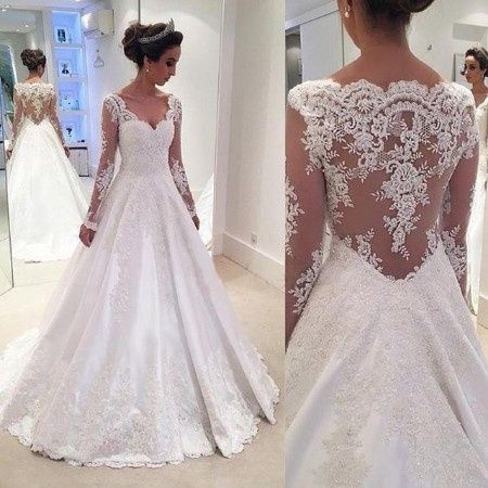 Vestido dos sonhos: manga comprida rendado! 6