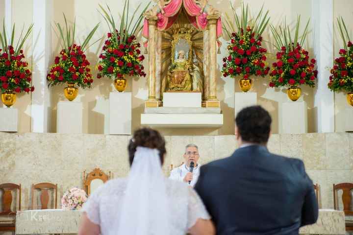 Na igreja