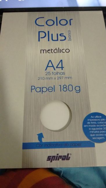 Color Plus - papel confecção convite Padrinhos