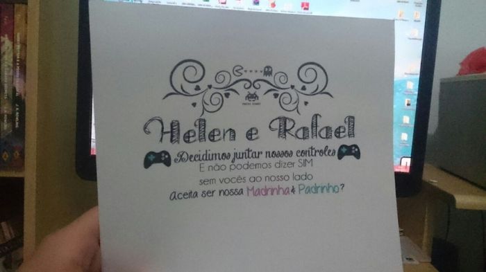 Color Plus - papel confecção convite Padrinhos