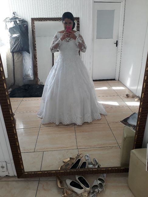 última prova do vestido! 😍😍 - 3