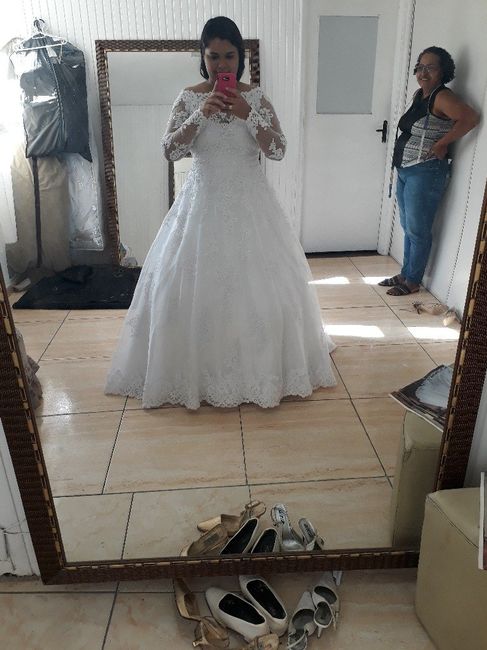 última prova do vestido! 😍😍 - 6