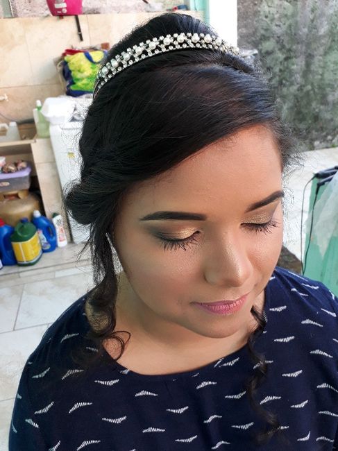 Minha prévia do cabelo e make 😍😍 - 7