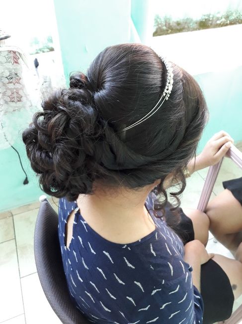 Minha prévia do cabelo e make 😍😍 - 8