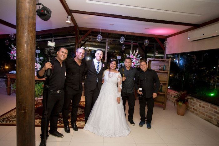 Equipe de foto e filmagem 