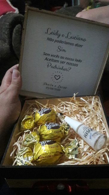 Minha caixa de padrinhos 💕 2