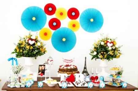 Decoração de noivado