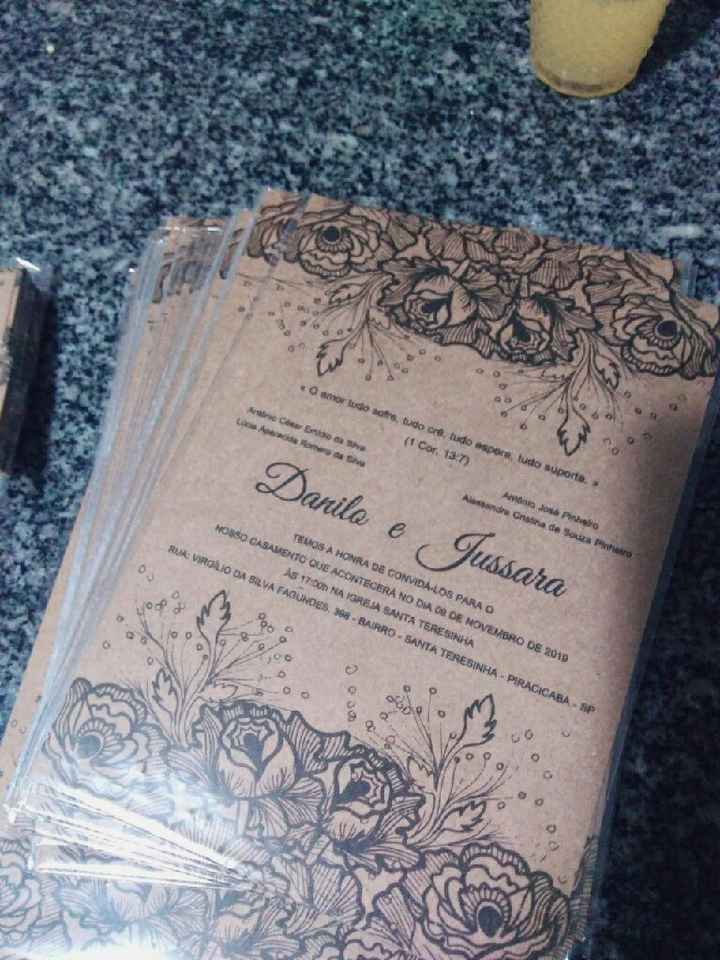 Meus convites chegaram - 1