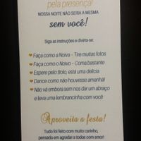 E atrás um agradecimento e uma instrução para diverti eles. 