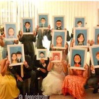 Foto com Padrinhos/ Caricaturas de rosto