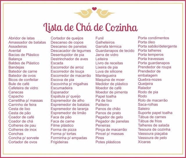 Dicas de presente!