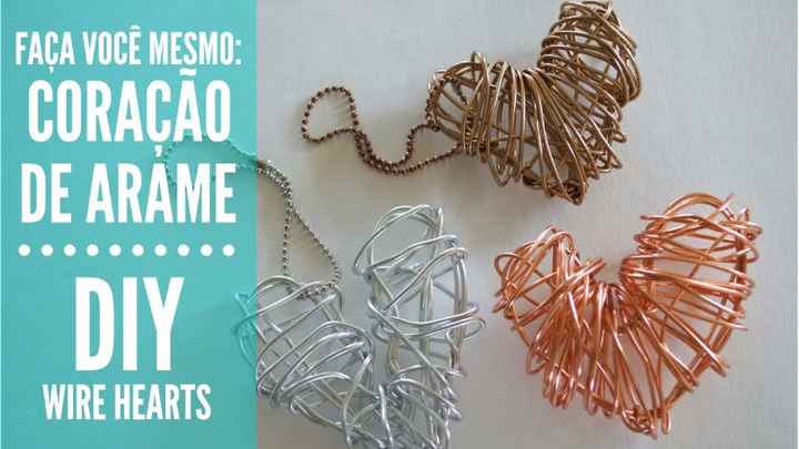 Chaveiro de coração DIY