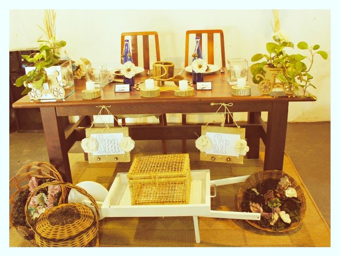 Mesa dos noivos 