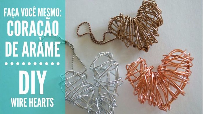 Chaveiro de coração DIY