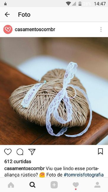 Inspirações de porta-alianças💍 - 16