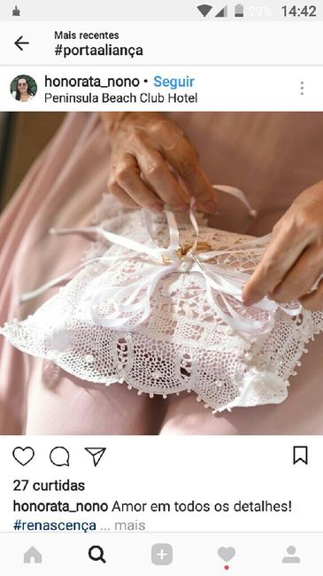 Inspirações de porta-alianças💍 - 17