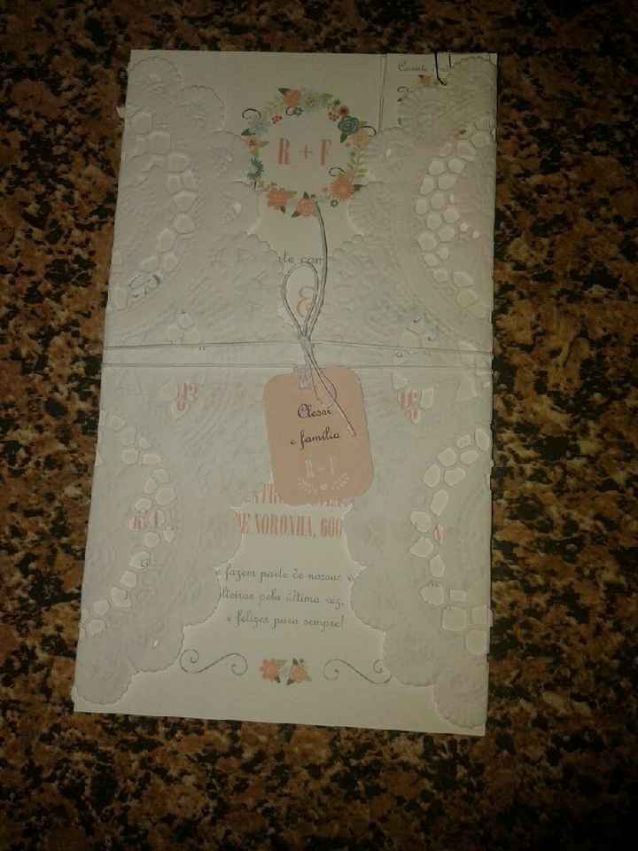 Meus convites de casamento chegaram #vemver - 1
