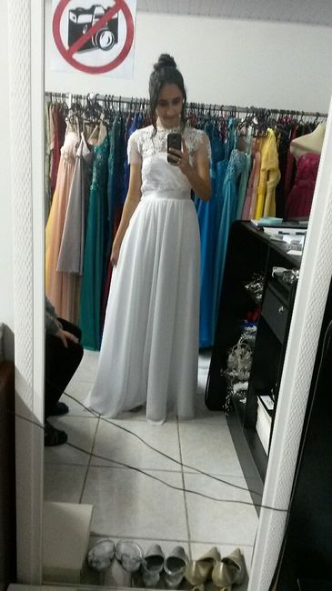 Primeira prova do vestido - 1
